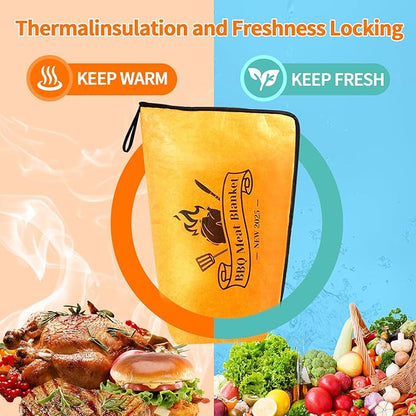 BBQ Blanket for Resting Meat – Insulated Smoker Grilling Bag for Juicy Flavorful Meats | Ideal for Brisket, Ribs, Pork & More | Durable, Easy to Clean & Portable《18in》