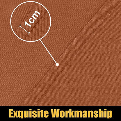 Smiry Rectangle Picnic Table Cloth, Waterproof Elastic Fitted Tablecloths for 6 Foot Tables, Washable Polyester Table Cover for Camping, Indoor and Outdoor (Terracotta, 30"x72")