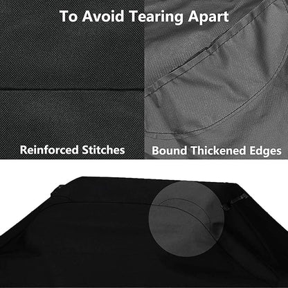 Hisencn 60 Inch Gas Grill Cover for 3 to 5 Burner, Heavy Duty Waterproof BBQ Cover for Nexgrill 720-0830H 720-0888S 720-0888N, Dyna Glo DGF493PNP-D, for Weber, Char Broil, Nexgrill, Jenn Air and More