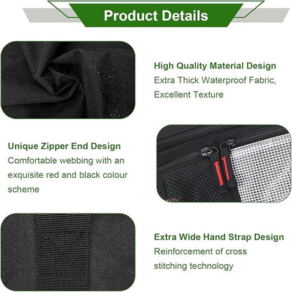 Grill Tool Organizer, BBQ Tool Storage Bag with Pockets- 20" Heavy-Duty Storage Bag Waterproof 600D Oxford, Folding Design Gift for Camping, Tailgates, Outdoor BBQ Parties (20" Lx6 Wx5 H)