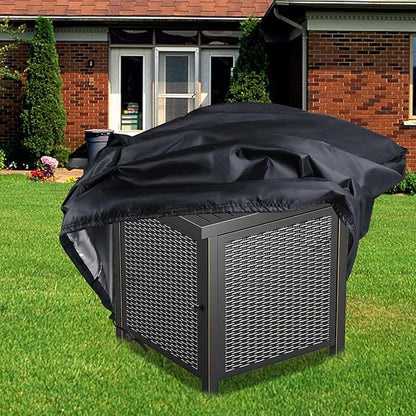 Saking Fire Pit Cover,30 inch Firepit Covers Square Gas Fireplace Fire Pit Table Cover for Propane Fire Pit- 30 X 30 X 25 inch