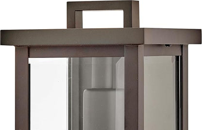 Hinkley Weymouth Small Outdoor Wall Rectangle Lantern, Oil Rubbed Bronze