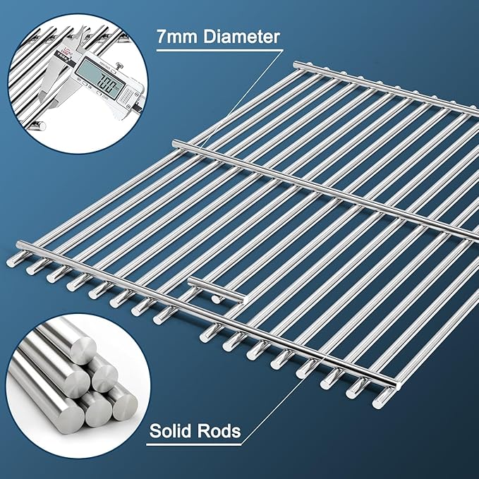 Replacement Parts for Nexgrill 720-0888N 720-0888, Grease Tray Drip Pan & Grill Grates & Flame Tamers & Burner Tubes and Ignitor for Nexgrill 5 Burner 720-0888N Grill