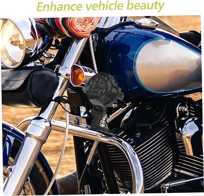 2pcs Fog Light Protective Cover for Civilian Replacement Grille Sleek Vintage Mesh for Motorcycles