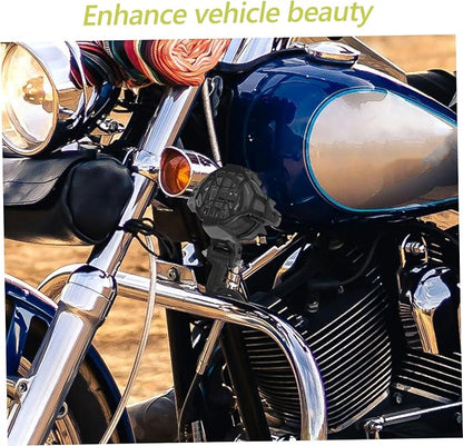 2pcs Fog Light Protective Cover for Civilian Replacement Grille Sleek Vintage Mesh for Motorcycles