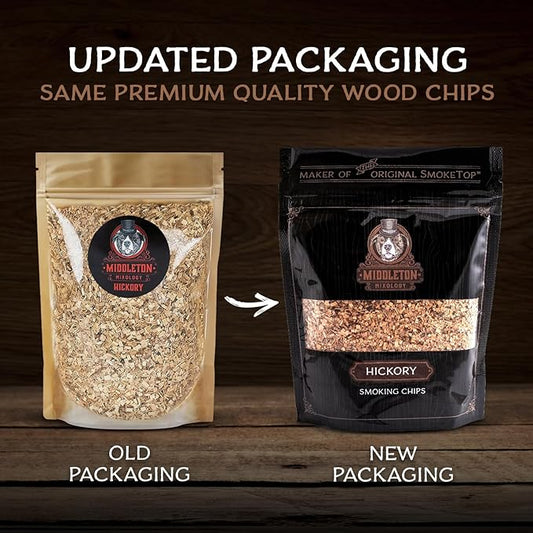 SmokeTop® 4oz Bag - Cocktail Smoker Chips for Old Fashioned Cocktails, Whiskey, & Bourbon - by Middleton Mixology Made in The USA (800 uses) (Hickory)