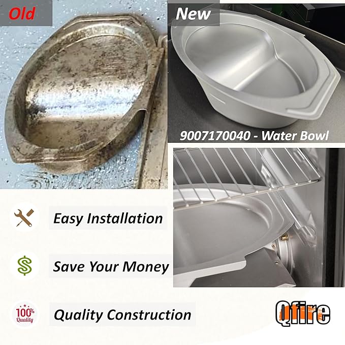 Small Water Bowl for Masterbuilt 30-inch Digital Electric Vertical BBQ Smoker,9007170040 - Water Pan,Replacement for 20071117, 20071217, 20071218, 20071317, 20071417, 20071517, 20074517 etc.