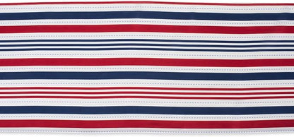 DII Patriotic Stripes Tabletop Collection, Stain Resistant & Waterproof, Table Runner, 14x108, Red, White, & Blue (Pack of 12)