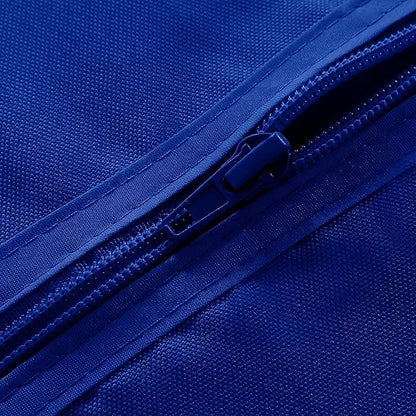 SARAFLORA Outdoor and Indoor Tablecloth -60 inch Round, Blue Wrinkle Free Washable Waterproof Table Cloth with Umbrella Hole and Zipper Round Table Cover for Spring/Summer/Patio/Picnic/BBQS/Party