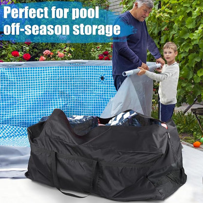 140 Gallon Extra Large Storage Bags | 600D Oxford Heavy-duty Outdoor Storage with 4 Carrying Handles, 56''x24''x24''