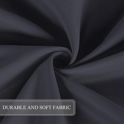SARAFLORA Outdoor and Indoor Tablecloth -60x102 inch Grey, Wrinkle Free Washable Waterproof Table Cloth with Umbrella Hole and Zipper Rectangle Table Cover for Spring/Summer/Patio/Picnic/BBQS/Party