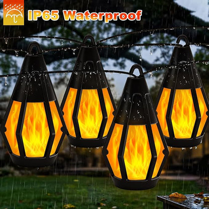 Vivideal Solar String Lights Outdoor 31FT 10 LED Solar Halloween Lights | Orange Halloween Lights Outdoor Waterproof for Gazebo Patio Garden Porch Party Christmas Tree Halloween Decorations