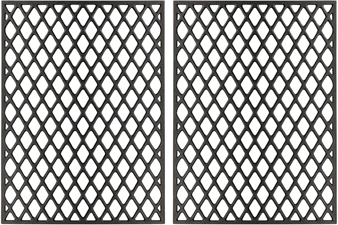 Utheer Cast Iron Grill Grate for Pit Boss 820 850 Series Grill, Pit Boss 820 Series Wood Pellet Grills, Fit Pro Series II 850 Wood Pellet Grill, Pit Boss Grill Replacement Parts, 2 Pack