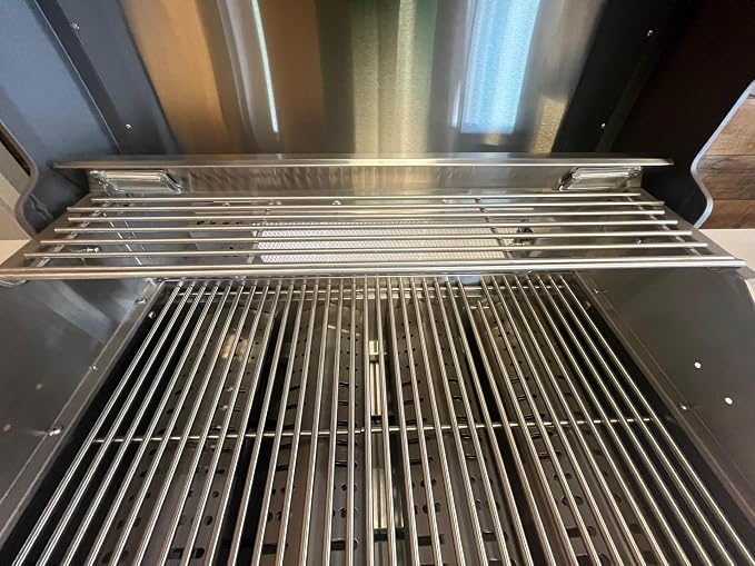 Mont Alpi 27"W x 6"D Replacement Stainless Steel Warming Rack for MAi400 / MAi400-D / MAi400-BSS Outdoor Kitchen Islands + MABi400 / MABi400-BSS Built-in + MA-400AW / MA400-AWBSS Artwood Grill Models