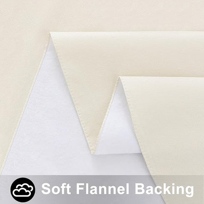 Smiry Rectangle Table Cloth 70x108 Inch, Waterproof Wipeable Vinyl Tablecloths Protector, Oil Spill Proof Plastic Table Cover for Dining, Picnic, Camping, Outdoor, Beige