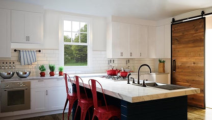 Design House Brookings Shaker Unassembled Bridge Wall Kitchen Cabinet W3618, 36 W x 12 D x 18 H, Painted White with Sherwin Williams®, Solid Wood, 561670