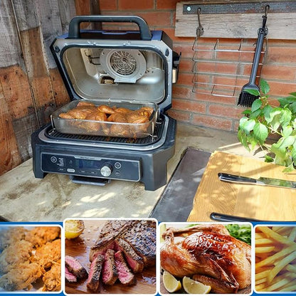 Stainless Steel 304 Crisper Basket for Ninja Woodfire Pro XL Outdoor Grill & Smoker OG800 OG900 Series, Non-Stick Air Fryer Basket for Ninja OG850 OG951 OG901 OG952 Grill Accessories