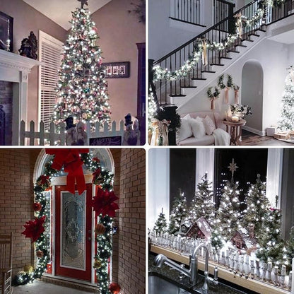 33FT 100 LED Fairy Lights Battery Operated with Remote and Timer Cool White | Remote Control, 8 Modes, Timer, Adjustable brightness, Waterproof Lights for Indoor Outdoor Classroom Christmas Decor