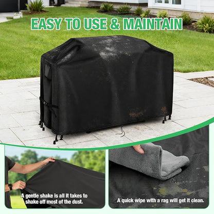 Grill Cover for Blackstone Bronco 28" XL Griddle w/Cabinet 2418 | Heavy Duty Waterproof Griddle Cover for 3 Burner Omnivore Griddle w/Hood 2316 2403 2080 2007 1858 2287 5483