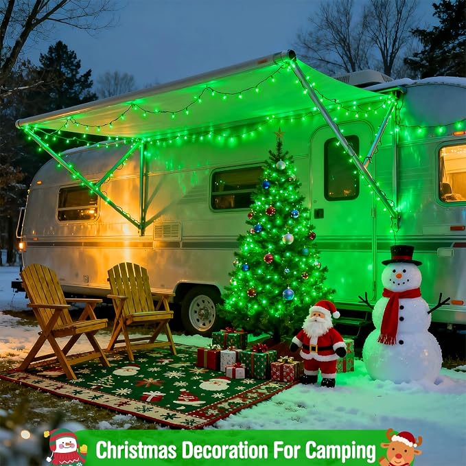 JMEXSUSS 400 LED Green Halloween Lights Outdoor with 8 Modes | 132ft Halloween String Lights Plug in with Remote, Indoor Green Christmas Lights for Tree House Xmas Halloween Decorations