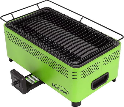 Brentwood BBF-31G Smokeless Portable BBQ,Non-Stick,Green