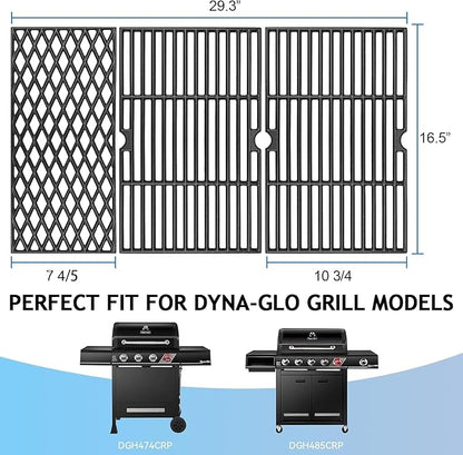 Uniflasy Grill Replacement Parts for Dynaglo DGH450CRP 70-01-911 Cooking Grates DGH450CRP-D DGF493BNP DGH474CRP DGH485CRP, Kenmore Backyard BY13-101-001-12 Gas Grill