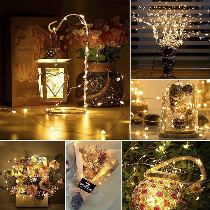 OMIKA LED Fairy Lights 33FT 100 LEDs Battery Operated String Light, Waterproof Multi Color Changing Fairy Lights with Remote for Indoor Outdoor Patio Wedding Party Xmas Bedroom Decoration