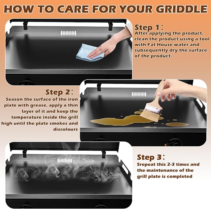 17" Griddle Top Replacement for Blackstone 17 Inch 1819 1832 Flat Top | Fits Blackstone 17" tabletop griddles (non-combo models); heavy-duty steel; rear grease drain; not for 1783/1859.