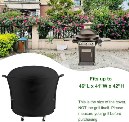 Outdoor Grill Cover Fits Cuisinart 30" CGG-999 XL 360 Griddle Cooking Center, Cover Geny Waterproof 600D Heavy Duty 360° Gas Grill Covers, 46" L x 41" D x 42" H.