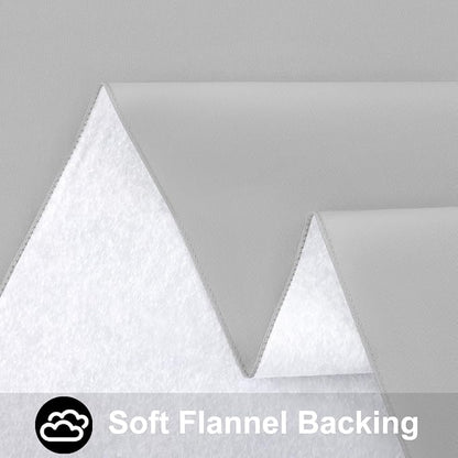 Smiry Rectangle Table Cloth 60x102 Inch, Waterproof Wipeable Vinyl Tablecloths Protector, Oil Spill Proof Plastic Table Cover for Dining, Picnic, Camping, Outdoor, Light Grey