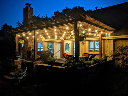 Brightech Ambience Pro LED Outdoor String Lights - Commercial Grade Waterproof Patio Lights with 48 Ft Dimmable Edison Bulbs, Porch String Lights for Patio, Backyard - 15 Bulbs 2W Soft White
