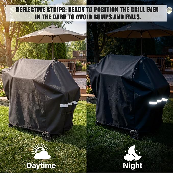 Grill Cover for 850FB2/850M and 1300M Pit Boss Grills,600D Heavy Duty Water-Resistant BBQ Cover with Adjustable Windproof Straps for Pit Boss Wood Pellet Grills All-Season Protection