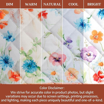 Maison d' Hermine Pot Holders 100% Cotton Potholders (8" x 8", Pack of 1) | Heat Resistant Hot Pads with Loop BBQ Cooking Baking Farmhouse Kitchen Handling Hot Pans Spring Summer - Summer Whisper
