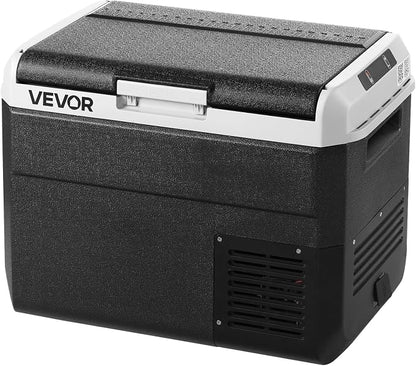 VEVOR 12 Volt Car Refrigerator, 31.7QT/30L Car Fridge, Portable Electric Freezer with -4℉ to 68℉ Adjustable Temp, 12/24V DC and 100-240V AC Compressor Cooler for Outdoor, Camping, RV