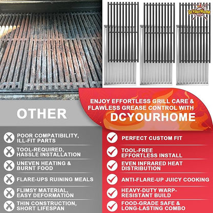 Emitter Plate & Grill Grate for Charbroil Commercial 3 Burner Gas Grill Parts 463242516 463242515 463367016 466242615 466242516 466242616 463346017, Parts for Charbroil Tru Infrared G466-0025-W1 Grill