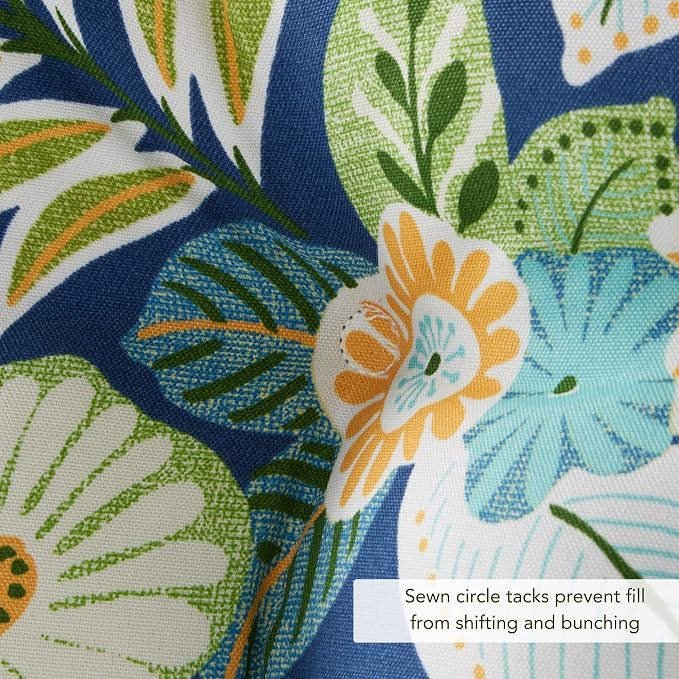 Greendale Home Fashions Magnolia Floral 44'' x 22'' Outdoor High Back Chair Cushion