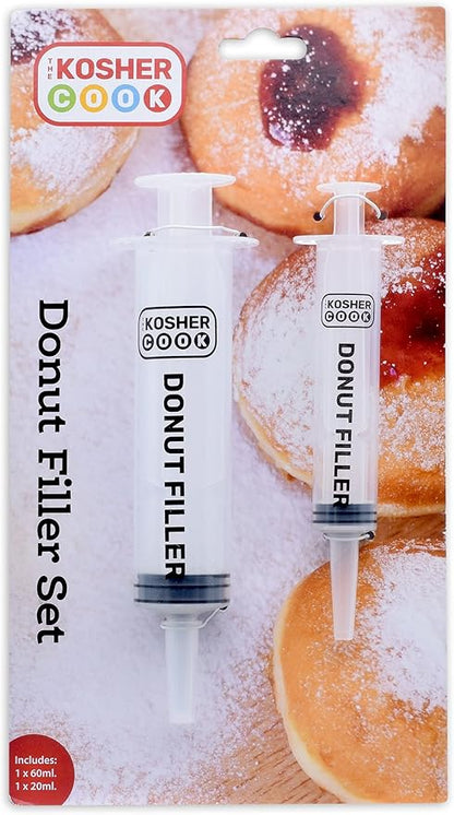 The Kosher Cook Set of 2 Donut Filling Injector - Kitchen Tools Pastry Injector - Plastic Durable Food Injector Syringe