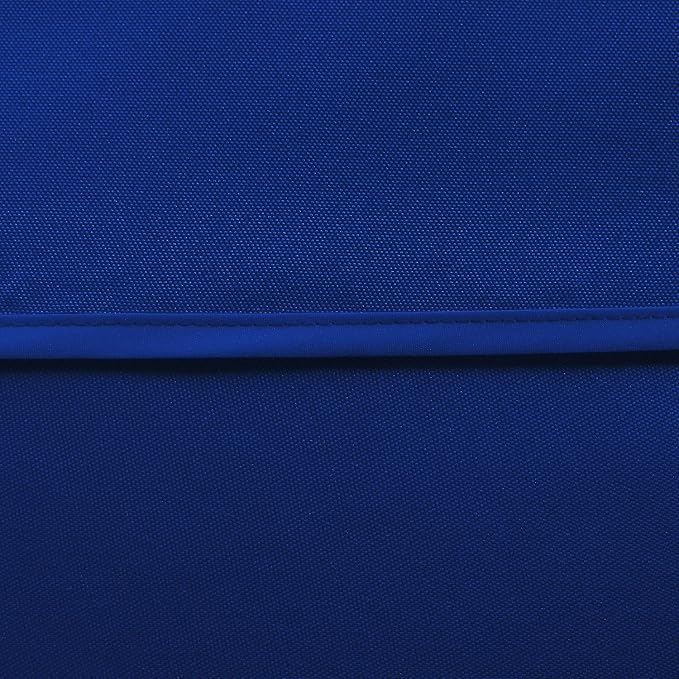 LUSHVIDA Round Outdoor Tablecloth with Umbrella Hole 70 Inch Blue | Washable Waterproof Zipper Table Cloth Cover Spill Proof Wrinkle Free for Patio Spring Summer Picnic BBQS