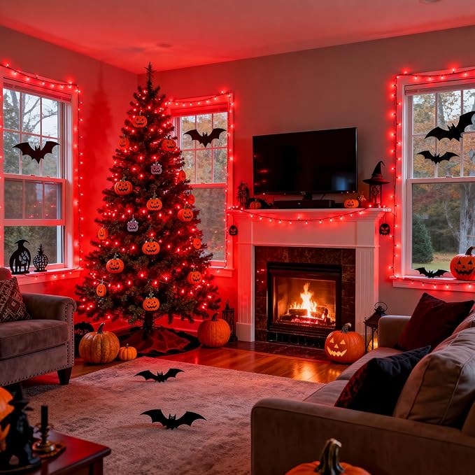 JMEXSUSS 250 LED Red Valentines Day Lights Indoor Outdoor Waterproof with 8 Modes, 91.5ft Expandable Red Christmas String Lights for Bedroom Tree Patio Garden Party Holiday Decorations