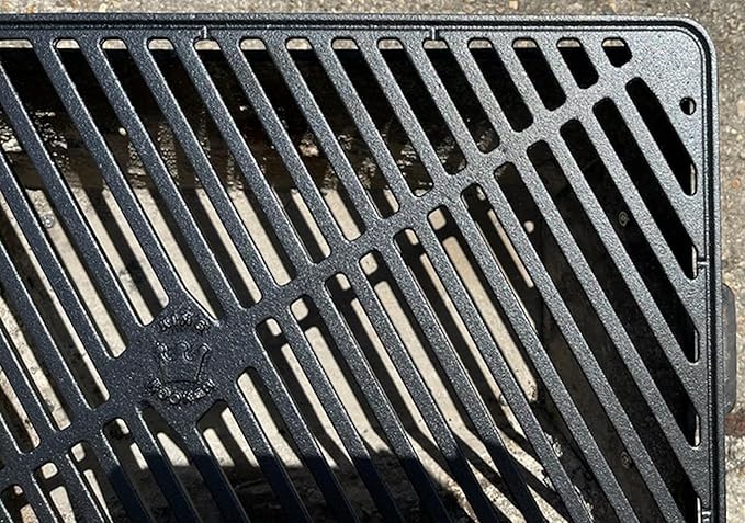 King Kooker Cast Iron Charcoal Grill 18" x 12" Cooking Area, 8.5" Grill Height