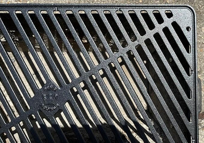 King Kooker Cast Iron Charcoal Grill 18" x 12" Cooking Area, 8.5" Grill Height