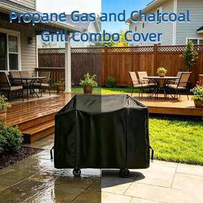 Propane Gas Grill Griddle Combo Cover for Sophia William for Royal Goumet | 67x23x45,Waterproof Dustproof Oxford Fabric,for Sophia William for Royal Gourmet ZH3002N for Brand Man Grill Combo