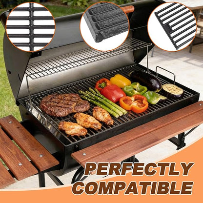 Grill Grates and Ash Pan with Hanger Kits Replacement Parts for Char Griller 1324, 1329, 2727, 2929, 1224, 2828, E1224, 200048, 1321, 2222, 2121 Charcoal Grill, Grill Parts for Charbroil 17302056