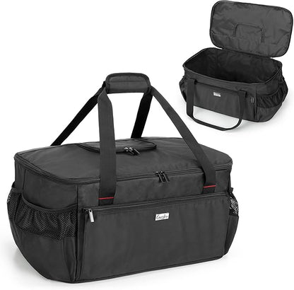 samdew Outdoor Grill Cover Compatible with Weber 121020 Go-Anywhere Charcoal Grill, Portable Grill Storage Carry Bag Compatible with Weber 1141001 Go-Anywhere Gas Grill, Bag Only (Patented Design)