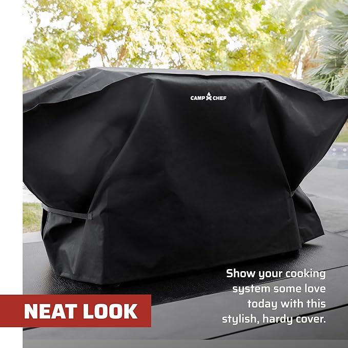 Camp Chef Gridiron 36 Patio Cover - Durable Outdoor Flat-Top Grill Cover with Form-Fitting Straps for Gridiron 36