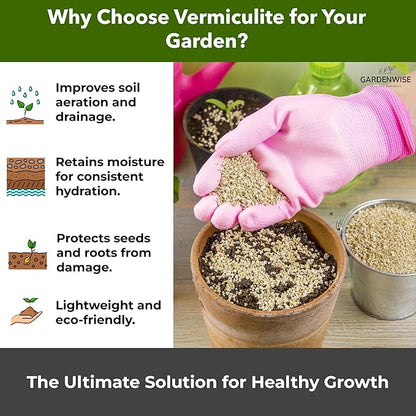Organic Superfine Vermiculite for Indoor Gardening Plants and Mushrooms – Enhances Soil Aeration, Seed Germination, Rooting Cuttings – Small Packages and Bulk (Vermiculite Grade 1 - Superfine, 3 qts)
