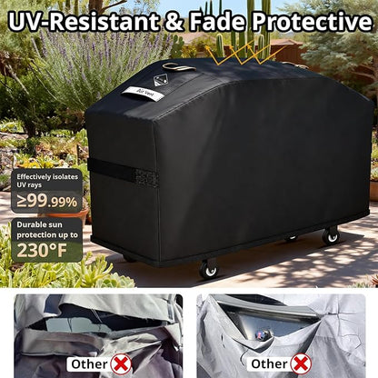 KINGLY Griddle Cover for Blackstone 36" Griddle with Hood[2026 Upgraded 1000D Heavy Duty] Rip-Proof Material,Waterproof UV & Fade Resistant,Flat Top Gas Grill Cover with Adjustable Strap and Air Vent