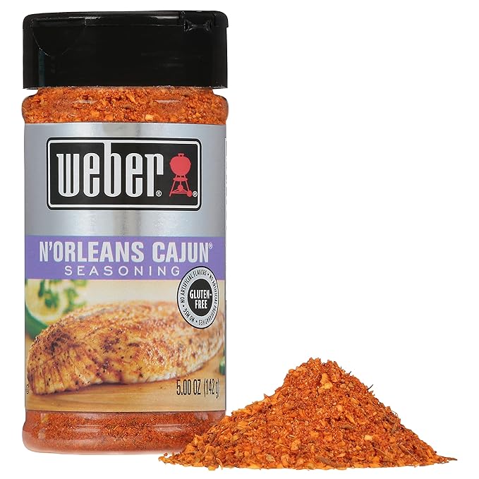 Weber N'Orleans Cajun Seasoning, 5 Ounce Shaker (Pack of 2)