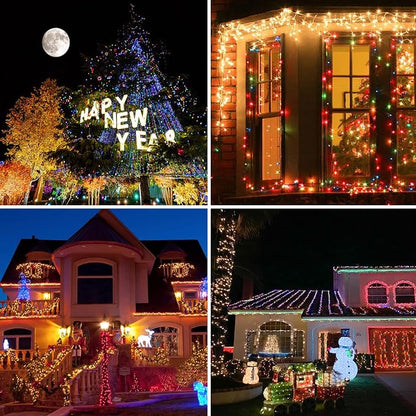 50ft Fairy Lights Plug in, Dimmable 25 Colors 14 Modes RGB+Warm White Color Changing String Lights,150LED Twinkle Lights with Remote, Christmas Fairy Lights for Indoor Outdoor Party Xmas Décor