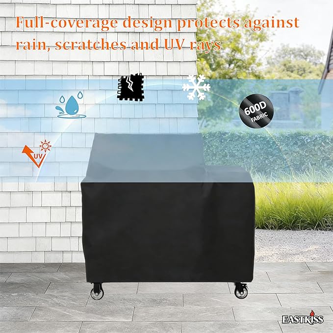 Grill Cover for Recteq Patio Legend 400,Rec Tec 400/Porch Pro 400 Wood Pellet Grill - Heavy Duty Waterproof Grill Cover with Locking Drawstring for Rectec RT-400 Grill Accessories
